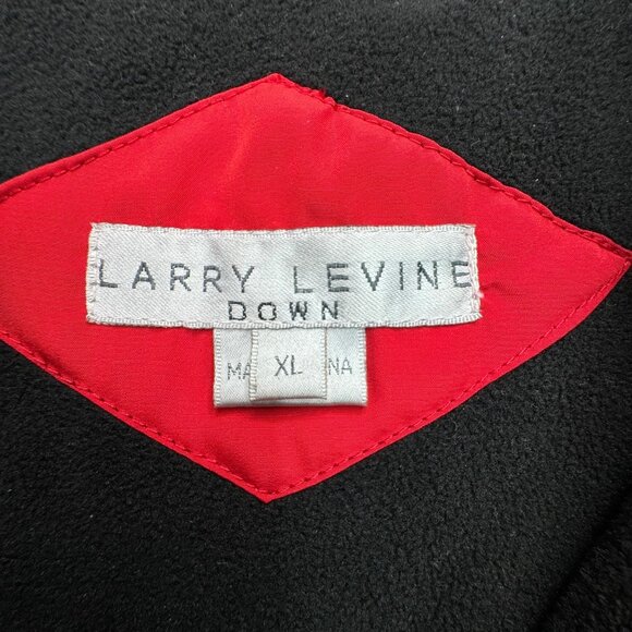 Women's Larry Levine Down Red Quilted Puffer Jacket Coat - Size XL no hood - Picture 3 of 9